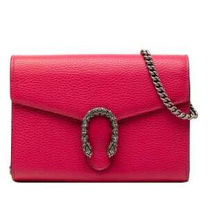 GUCCI Pink Leather Shoulder Bag